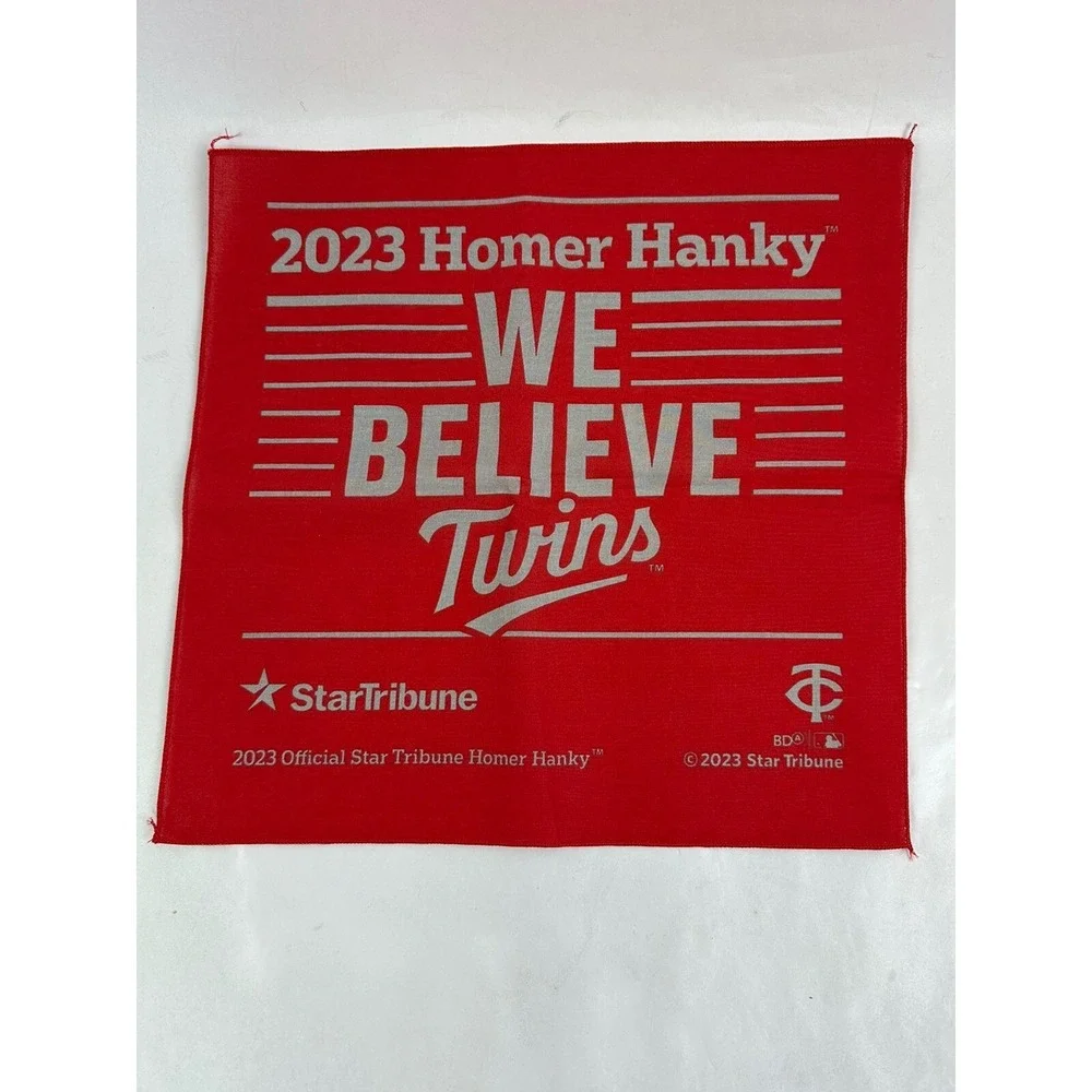 Lot of 4 MINNESOTA TWINS Homer Hanky 2023 We Believe Red Rally Towels